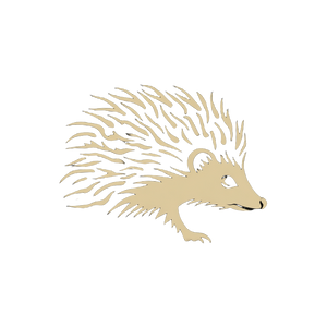 Hedgehog Logo Vinyl Car Decal Sticker – Waterproof & UV-Resistant 
