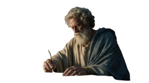 Greek Historian Writing Vinyl Car Decal Sticker – Waterproof & UV-Resistant 