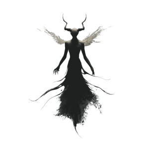 Dark Angel Silhouette V2 Vinyl Car Decal Sticker – Waterproof & UV-Resistant 