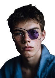 Teen With Eyepatch Vinyl Car Decal Sticker – Waterproof & UV-Resistant 