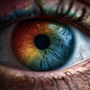 Rainbow Eye Iris Vinyl Car Decal Sticker – Waterproof & UV-Resistant Rainbow Eye Iris Vinyl Car Decal Sticker – Waterproof & UV-Resistant