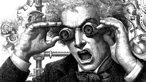 Mad Scientist Illustration V2 Vinyl Car Decal Sticker – Waterproof & UV-Resistant 