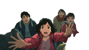 Anime Crowd Scene Vinyl Car Decal Sticker – Waterproof & UV-Resistant 