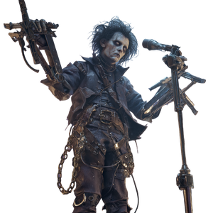 Edward Scissorhands Rapper Vinyl Car Decal Sticker – Waterproof & UV-Resistant 