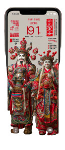 God Of Wealth Display Vinyl Car Decal Sticker – Waterproof & UV-Resistant 