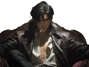 Noir Korean Man V2 Vinyl Car Decal Sticker – Waterproof & UV-Resistant 