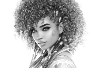 Black Woman Drawing Vinyl Car Decal Sticker – Waterproof & UV-Resistant  Black Woman Drawing Vinyl Car Decal Sticker – Waterproof & UV-Resistant