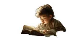 Focused Child Reading Vinyl Car Decal Sticker – Waterproof & UV-Resistant 