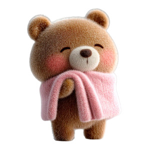 Plush Teddy Bear V2 Vinyl Car Decal Sticker – Waterproof & UV-Resistant 