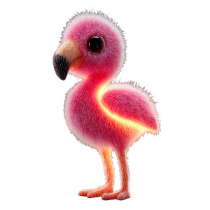 Bioluminescent Baby Flamingo Vinyl Car Decal Sticker – Waterproof & UV-Resistant Bioluminescent Baby Flamingo Vinyl Car Decal Sticker – Waterproof & UV-Resistant