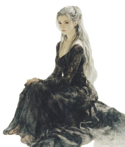 Lady Arwen Portrait V2 Vinyl Car Decal Sticker – Waterproof & UV-Resistant 