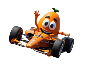 Fruit Racer Vinyl Car Decal Sticker – Waterproof & UV-Resistant 