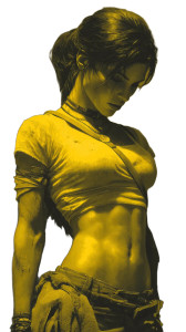 Lara Croft Action V2 Vinyl Car Decal Sticker – Waterproof & UV-Resistant 