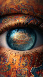 Surreal Miniature Eye Vinyl Car Decal Sticker – Waterproof & UV-Resistant 