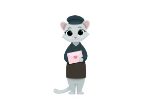 Postman Cat Vinyl Car Decal Sticker – Waterproof & UV-Resistant Postman Cat Vinyl Car Decal Sticker – Waterproof & UV-Resistant