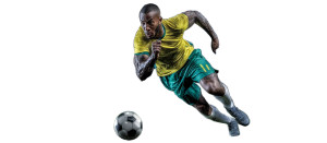 Sprinting Soccer Player V4 Vinyl Car Decal Sticker – Waterproof & UV-Resistant 