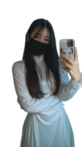 Vietnamese Lady Selfie Vinyl Car Decal Sticker – Waterproof & UV-Resistant 