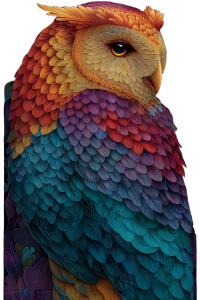 Majestic Neon Owl Vinyl Car Decal Sticker – Waterproof & UV-Resistant Majestic Neon Owl Vinyl Car Decal Sticker – Waterproof & UV-Resistant