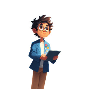 Magical Classroom Boy Vinyl Car Decal Sticker – Waterproof & UV-Resistant 