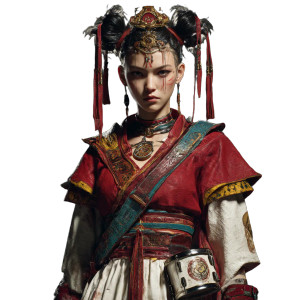 Cyberpunk Drummer Girl Vinyl Car Decal Sticker – Waterproof & UV-Resistant 