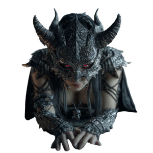 Demonic Figure Crawling Vinyl Car Decal Sticker – Waterproof & UV-Resistant 