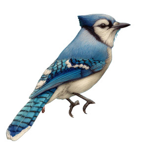 Blue Jay V2 Vinyl Car Decal Sticker – Waterproof & UV-Resistant 