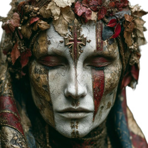 Autumn Lady Vinyl Car Decal Sticker – Waterproof & UV-Resistant 