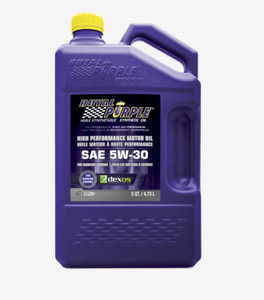 Royal Purple Synthetic Oil | SAE 5W-30 | Better Wear Protection | Increased Fuel Efficiency | 5 Quart Bottle