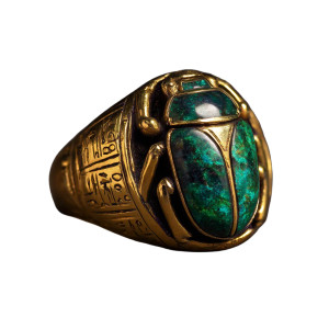 Ancient Egyptian Scarab Ring Vinyl Car Decal Sticker – Waterproof & UV-Resistant Ancient Egyptian Scarab Ring Vinyl Car Decal Sticker – Waterproof & UV-Resistant