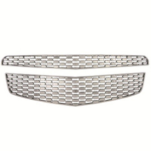 Elevate your 2012-2015 Equinox with Chrome Plated Honeycomb Style Grille Insert | Made of ABS | Instantly Upgrade Look | 2 Piece Set