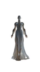 Radiant Extraterrestrial Being V4 Vinyl Car Decal Sticker – Waterproof & UV-Resistant 