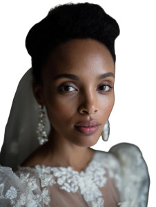 Black Bride Portrait Vinyl Car Decal Sticker – Waterproof & UV-Resistant 