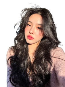 Korean Girl Selfie V4 Vinyl Car Decal Sticker – Waterproof & UV-Resistant 