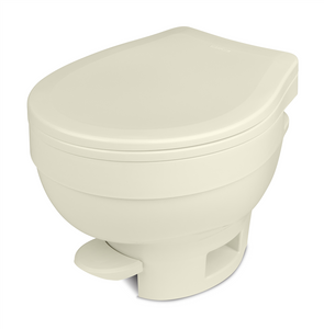 Thetford Aqua-Magic VI Toilet | Permanent Low Profile Design | Round SloClose Seat | Pedal Flush Control