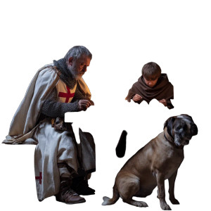 Templar Knight'S Meal Vinyl Car Decal Sticker – Waterproof & UV-Resistant 