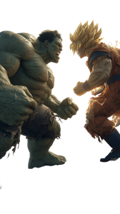 Hulk Vs Goku Vinyl Car Decal Sticker – Waterproof & UV-Resistant 