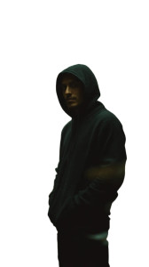 Intense Hooded Figure Vinyl Car Decal Sticker – Waterproof & UV-Resistant 