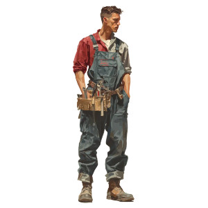 School Maintenance Worker Vinyl Car Decal Sticker – Waterproof & UV-Resistant 