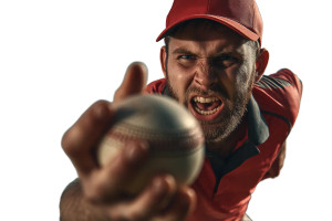 Fierce Cricket Bowler Vinyl Car Decal Sticker – Waterproof & UV-Resistant 