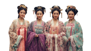 Tang Dynasty Women V2 Vinyl Car Decal Sticker – Waterproof & UV-Resistant 