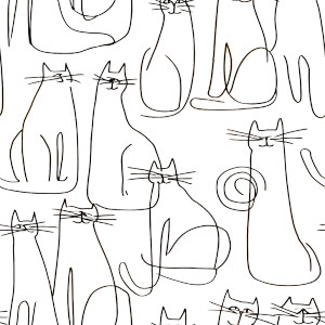 Minimalist Cat Drawing V3 Vinyl Car Decal Sticker – Waterproof & UV-Resistant 