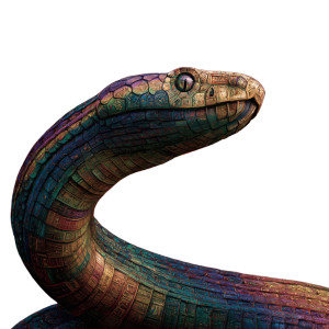 Serpent Rainbow Vinyl Car Decal Sticker – Waterproof & UV-Resistant 