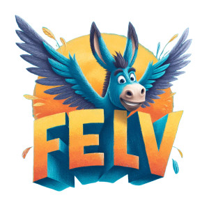 Feilv Donkey Logo Vinyl Car Decal Sticker – Waterproof & UV-Resistant 