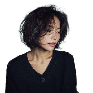 Korean Woman Micro Bob Vinyl Car Decal Sticker – Waterproof & UV-Resistant 