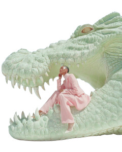 Giant Crocodile Fashion Vinyl Car Decal Sticker – Waterproof & UV-Resistant 