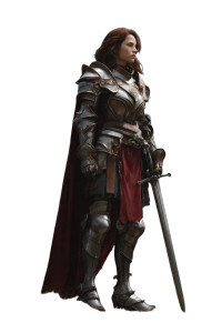 Female Paladin V4 Vinyl Car Decal Sticker – Waterproof & UV-Resistant 