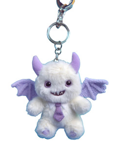 Demon Plushie Keychain Vinyl Car Decal Sticker – Waterproof & UV-Resistant 