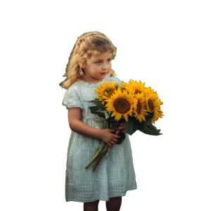 Girl With Sunflowers Vinyl Car Decal Sticker – Waterproof & UV-Resistant Girl With Sunflowers Vinyl Car Decal Sticker – Waterproof & UV-Resistant
