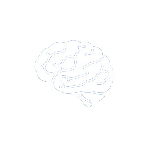 Simple Brain Logo Vinyl Car Decal Sticker – Waterproof & UV-Resistant 