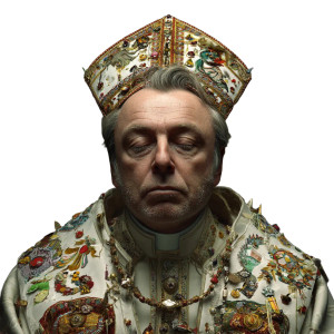 Hitchens As Pope Vinyl Car Decal Sticker – Waterproof & UV-Resistant 